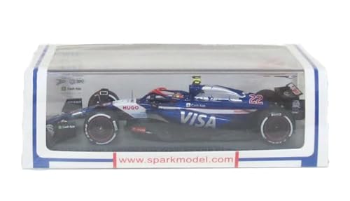 Spark 1/43 Visa Cash Up RB F1 Team VCARB01 2024 F1 Saudi-Arabien GP #22 Hiroki Tsunoda Fertigprodukt - Rot, Weiß - Formel-1-Modellauto aus Kunststoff - Sammlerstück für Kollektion und Anzeige von Spark