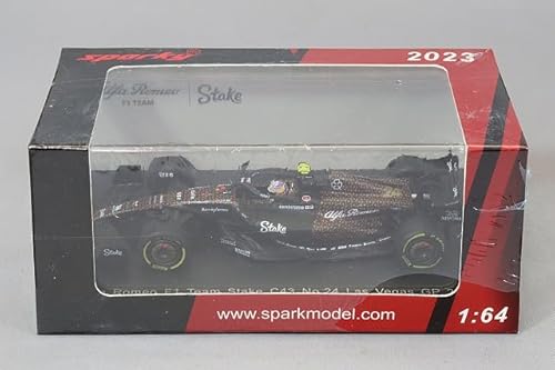 Spark Alfa Romeo F1 Team Stake C43 2023 F1 Las Vegas GP #24 Zhoukan Yu 1/64 von Spark