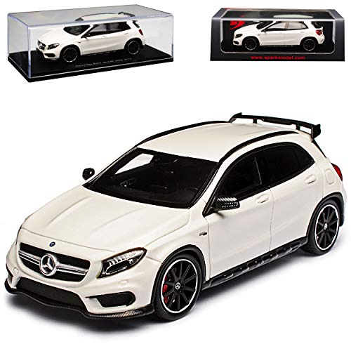 Spark Mercedes-Benz GLA 45 AMG X156 SUV Weiss Ab 2013 1/43 Modell Auto mit individiuellem Wunschkennzeichen von Spark