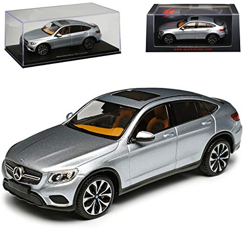 Spark Mercedes-Benz GLC Coupe X253 SUV Diamant Silber Metallic Ab 2015 1/43 Modell Auto von Spark