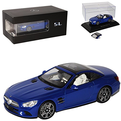 Spark Mercedes-Benz SL-Klasse R231 Brillant Blau Modell Ab 2012 Ab Modellpflege 2016 1/43 Modell Auto von Spark