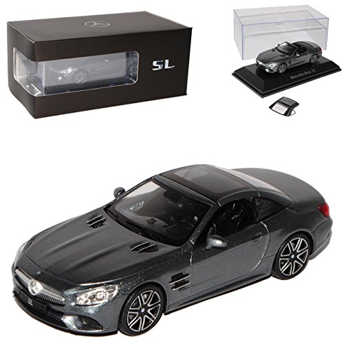 Spark Mercedes-Benz SL-Klasse R231 Selenit Grau Modell Ab 2012 Ab Modellpflege 2016 1/43 Modell Auto mit individiuellem Wunschkennzeichen von Spark