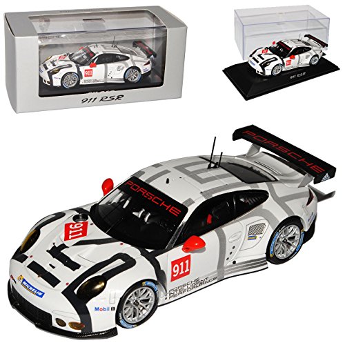 Spark Porsche 911 991 R RSR Coupe Weiss Rennversion Promotion 2015 1/43 Modell Auto mit individiuellem Wunschkennzeichen von Spark