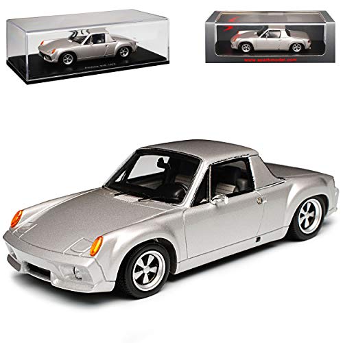 Spark Porsche 914 916 Coupe Silber 1969-1976 1/43 Modell Auto von Spark