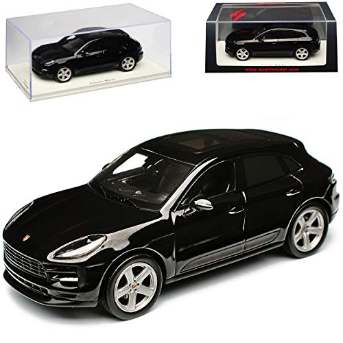 Spark Porsche Macan Schwarz Ab 2013 1/43 Modell Auto von Spark