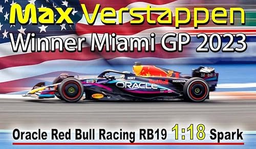 Spark Red Bull Racing RB19 1:18 2023 Max Verstappen Oracle Red Bull Racing 18S895 Miami GP von Spark