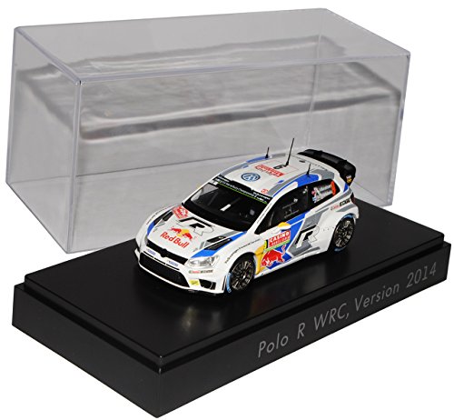 Spark Volkwagen Polo R WRC Rally Monte Carlo 2014 Mikkelsen Nr 9 1/43 Modell Auto mit individiuellem Wunschkennzeichen von Spark