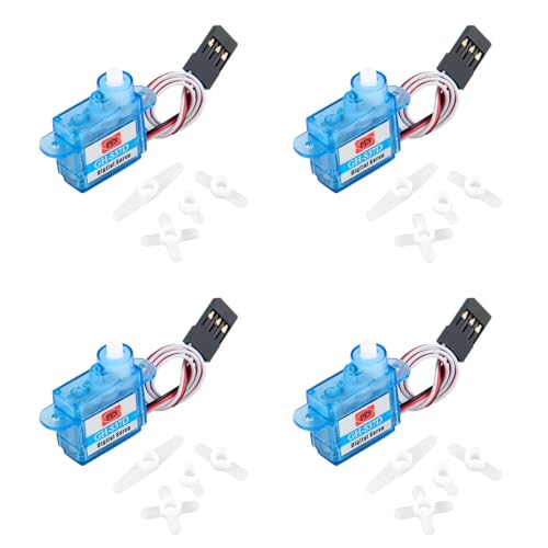 Sparkleiot Mini Super Light 3.7g Digital Servo GH-S37D für Flugzeug Flugrichtung Rc-Flugzeug Hubschrauber Boot（4er Pack） von Sparkleiot