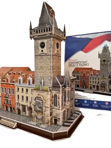 3D Puzzle Rathausuhr Prag Tschechien Altstadtuhr Prag Aposteluhr Astronomische Uhr CubicFun von Sparkys