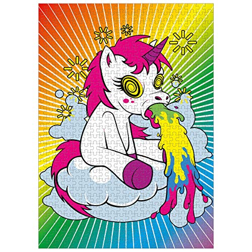 Spaß Kostet Puzzle 1000 Teile mit Poster Party Einhorn 50 x 70 cm lustige einhörner Motive von Spaß Kostet