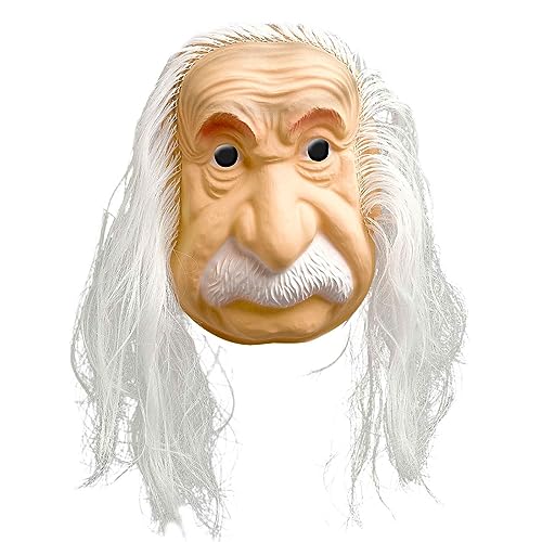 Spassprofi Halbmaske Einstein Genie Faschingsmaske Maske von Spassprofi