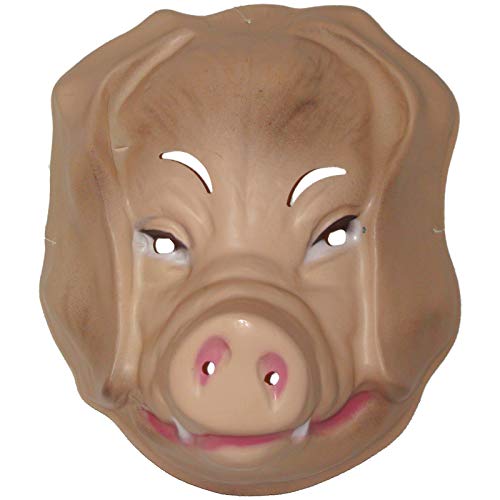 Tiermaske Schwein zum Aufsetzen Plastik Maske Schweinemaske Schweinsmaske Mask Tiermaske Schwein zum Aufsetzen Plastik Maske Schweinemaske Schweinsmaske Mask von Spassprofi