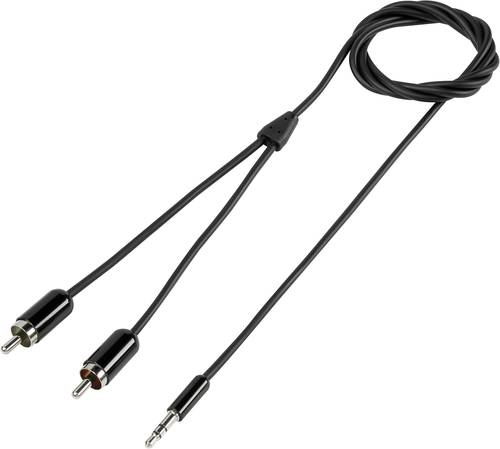 SpeaKa Professional SP-7870480 Cinch / Klinke Audio Anschlusskabel [2x Cinch-Stecker - 1x Klinkenste von SpeaKa Professional