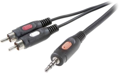 SpeaKa Professional SP-7869920 Cinch / Klinke Audio Anschlusskabel [2x Cinch-Stecker - 1x Klinkenste von SpeaKa Professional