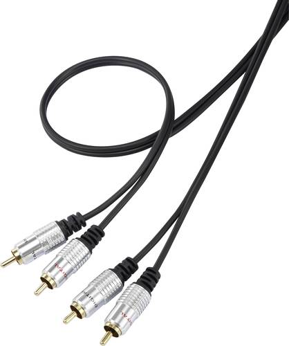 SpeaKa Professional SP-7870148 Cinch Audio Anschlusskabel [2x Cinch-Stecker - 2x Cinch-Stecker] 1.50 von SpeaKa Professional