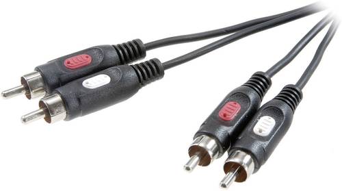 SpeaKa Professional SP-7870624 Cinch Audio Anschlusskabel [2x Cinch-Stecker - 2x Cinch-Stecker] 10.0 von SpeaKa Professional