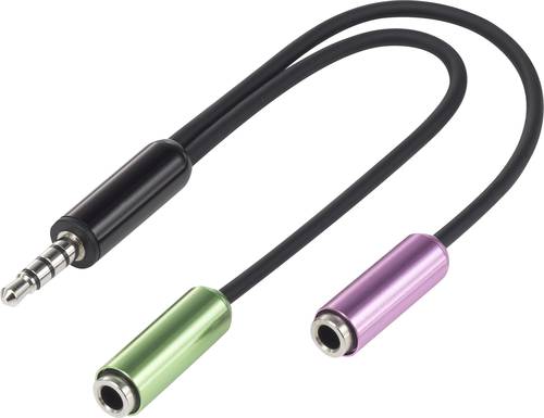 SpeaKa Professional SP-7870716 Klinke Audio Y-Adapter [1x Klinkenstecker 3.5mm - 2x Klinkenbuchse 3. von SpeaKa Professional