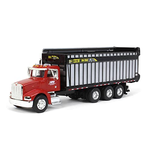 Spec Cast 1/64 Red Peterbilt 385 mit H&S Big Dog 1226 Futterbox, Exklusive HFE Edition Cust-1990 von Spec Cast