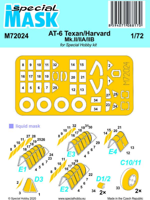 AT-6 Texan/Harvard Mk.II/IIA/IIB - Mask von Special Hobby