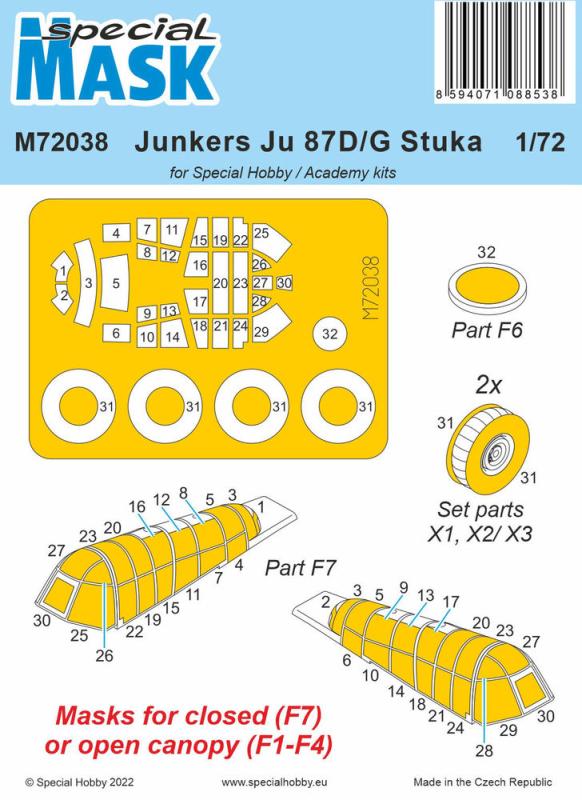 Junkers Ju 87D/G Stuka Mask [Special Hobby] von Special Hobby