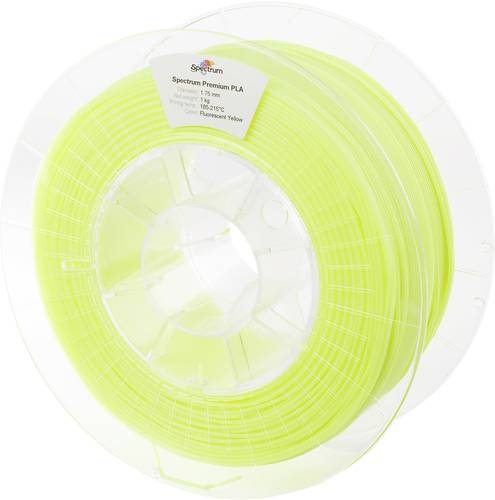 Spectrum Filaments 80017 PLA Premium Filament PLA nachleuchtend 1.75mm 1000g fluo yellow, Fluoreszie von Spectrum Filaments