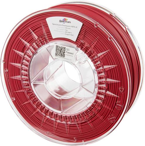 Spectrum Filaments 80077 HIPS-X DRAGON RED Filament HIPS, Supportmaterial schlagfest, Leicht zu schl von Spectrum Filaments