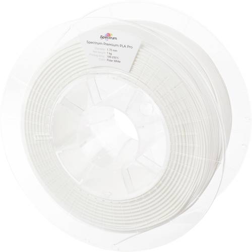 Spectrum Filaments 80102 PLA Pro Filament PLA Pro schlagfest 1.75mm 1000g polar white, Weiß 1St. von Spectrum Filaments