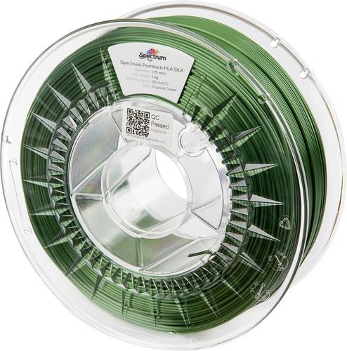 Spectrum Filaments 80266 PLA SILK Filament PLA-Seide Seidig glänzend 1.75mm 1000g Tropical Green, G von Spectrum Filaments