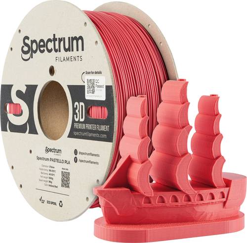 Spectrum Filaments 80899 Pastello PLA Filament PLA Matt 1.75mm 1000g holland red, Rot, Pastell 1St. von Spectrum Filaments