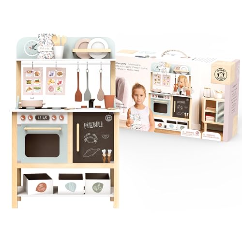 Speedy Monkey SP3001 Küchenparty 55x31x87,7cm bunt, Holz Spielzeug für Kinder, Liebevolle Details-tolle Geschenkidee Speedy Monkey SP3001 Küchenparty 55x31x87,7cm bunt, Holz Spielzeug für Kinder, Liebevolle Details-tolle Geschenkidee von Speedy Monkey