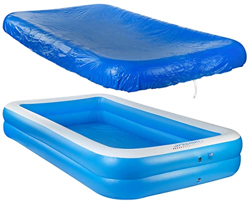 Speeron Zubehör zu Aufblasbarer Pool XXL: Aufblasbares Jumbo-Planschbecken inkl. Abdeckung, 305 x 183 x 51 cm (Planschbecken XXL, Jumbo Pool, aufblasbar) von Speeron