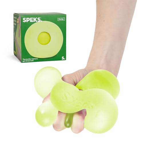 Speks Jumbo Gump Stressball | Seidig weiches Memory-Gel | Squishy Fidget Spielzeug für Teenager und Erwachsene | Algen von Speks