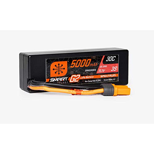 Spektrum 11.1V 5000mAh 3S 30C Smart G2 Hardcase LiPo Battery: IC5 von Spektrum