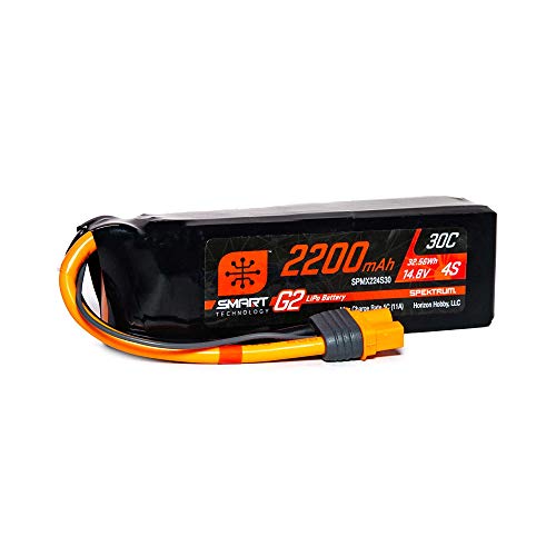 Spektrum 14.8V 2200mAh 4S 30C Smart G2 LiPo Battery: IC3 von Spektrum