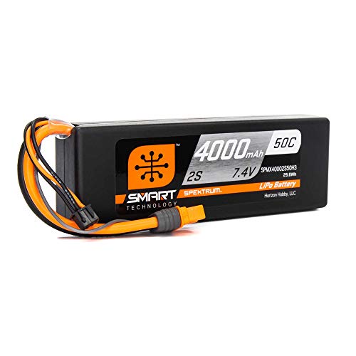 7,4 V 4000 mAh 2S 50C Smart LiPo-Akku, IC3 von Spektrum