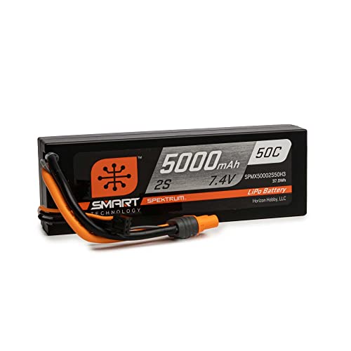 7,4 V 5000mAh 2S 50C Smart Hardcase LiPo-Akku: IC3 von Spektrum