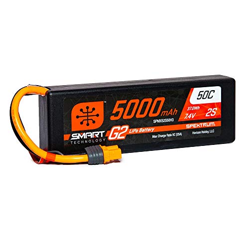 7.4V 5000mAh 2S 50C Smart LiPo G2 Hard Case: IC3 von Spektrum