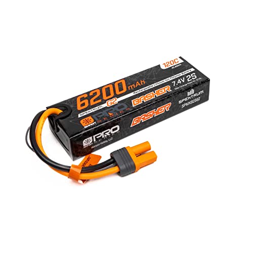 Spektrum 7.4V 6200mAh 2S 120C Smart G2 Pro Basher LiPo Battery: IC5 von Spektrum