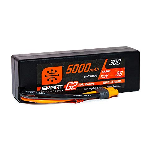 Spektrum 11.1V 5000mAh 3S 30C Smart G2 Hardcase LiPo Battery: IC3 von Spektrum