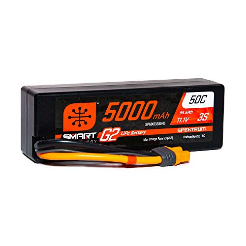 Spektrum 11.1V 5000mAh 3S 50C Smart G2 Hardcase LiPo Battery: IC3 von Spektrum