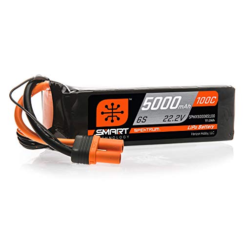 Spektrum 22.2V 5000mAh 6S 100C Smart LiPo-Akku: IC5, SPMX50006S100 von Spektrum