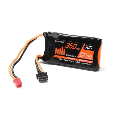 Spektrum 350 mAh 2S 7,4 V LiPo mit PH2.0 2-poligem Stromanschluss, SPMX3502S30 Spektrum 350 mAh 2S 7,4 V LiPo mit PH2.0 2-poligem Stromanschluss, SPMX3502S30 von Spektrum