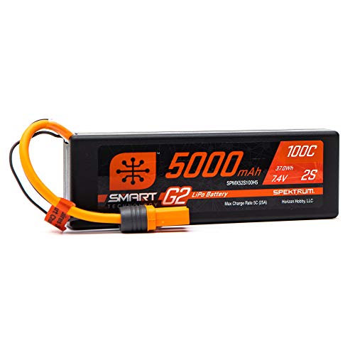 Spektrum 5000mAh 2S 7.4V Smart G2 LiPo 100C; IC5 von Spektrum