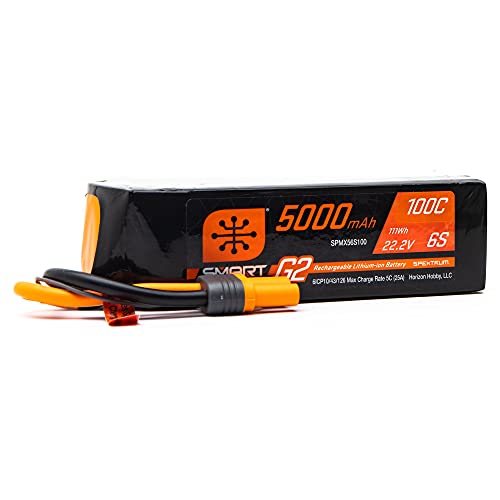 Spektrum SPMX56S100 5000mAh 6S 22.2V Smart G2 LiPo 100C IC5, Multi von Spektrum