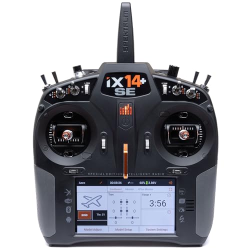 Spektrum iX14+SE Special Edition mit Aluminium Gimbals und Hall Sensoren, 20 Channel Transmitter Fernbedienung für ferngesteuerte Flugzeuge von Spektrum