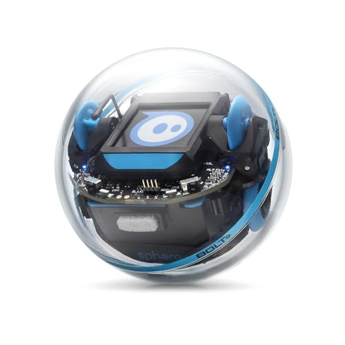 Sphero BOLT+: Coding Robot Ball - Anfänger bis Fortgeschrittene Programmierung - Zeichnen, Blöcke, JavaScript - Animierter LCD-Bildschirm - Langlebig & Wasserdicht - Spielzeug für Kinder & Jugendliche von Sphero