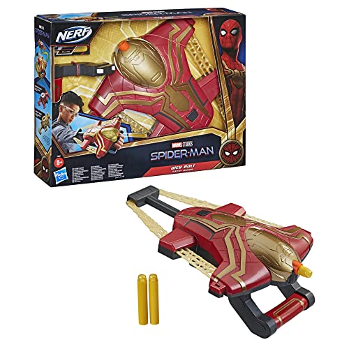 Spider-Man Marvel Web Bolt NERF Blaster Toy for Kids, Movie-Inspired Design, includes 3 Elite Nerf Darts, Ages 5 and Up von SPIDER-MAN