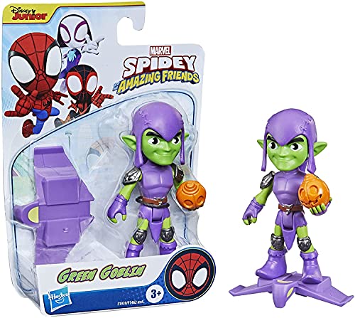 Spider-Man Spidey and His Amazing Friends – F1939 – Figur mit Gelenken, 10 cm – Green Goblin von ZYZYZK