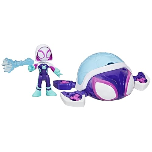 Marvel Spidey und Seine Super-Freunde – Water-Webs Ghost Spielzeug mit 7,6 cm Figur & Schildkröten-Fahrzeug – Farbwechsel-Augen – Netz-Accessoire – Inspiriert von Disney Jr. Marvel Spidey und Seine Super-Freunde – Water-Webs Ghost Spielzeug mit 7,6 cm Figur & Schildkröten-Fahrzeug – Farbwechsel-Augen – Netz-Accessoire – Inspiriert von Disney Jr. von Spidey and his Amazing Friends