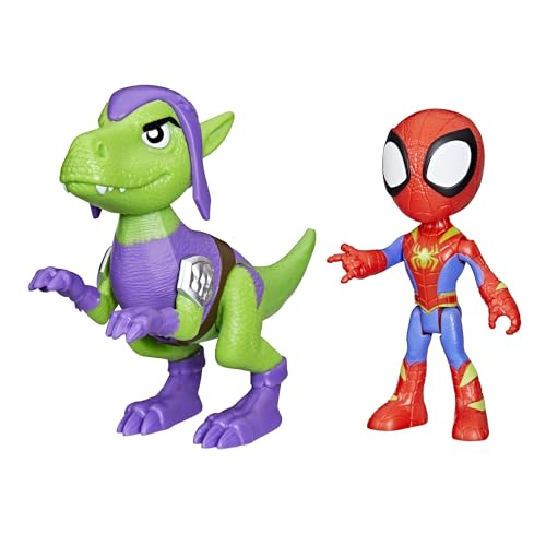 Marvel Spidey und Seine Super-Freunde Dino-Webs, Spidey und Kobold-Raptor Action-Figurenset von Spidey and his Amazing Friends